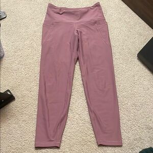 Old Navy Elevate Pink/Mauve High-Waisted Leggings